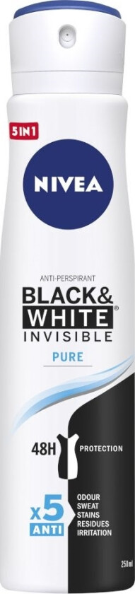 Nivea Deodorant Invisible Pure 250 Ml (0182232)