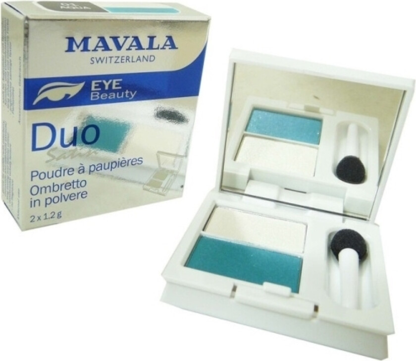 , Duo Powder, Eyeshadow Palette, No.1, Aqua, X2 Pcs, 1.2 G For Women