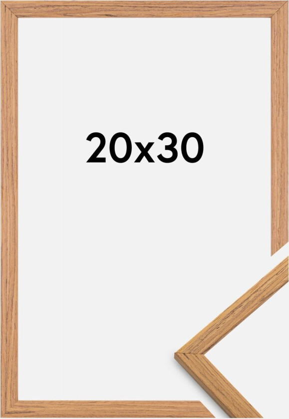Ramme Edsbyn Akrylglass Teak 20x30 Cm