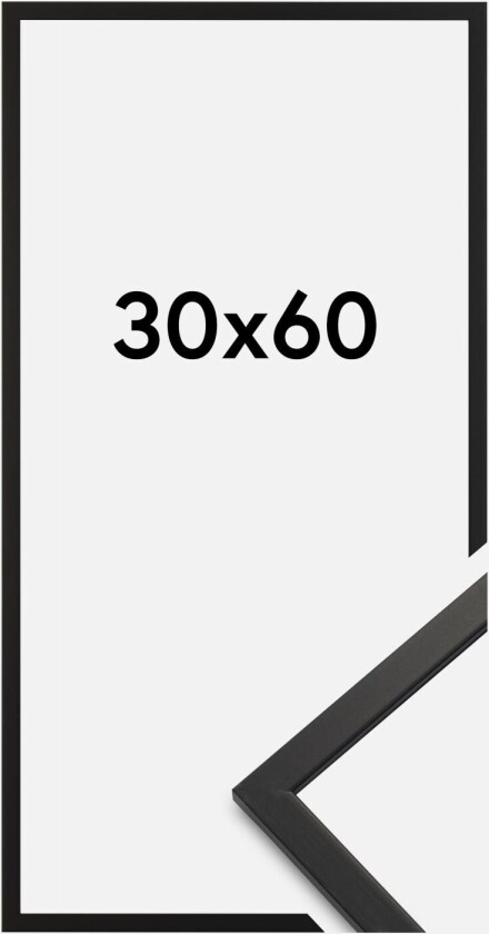 Ramme Edsbyn Akrylglass Svart 30x60 Cm