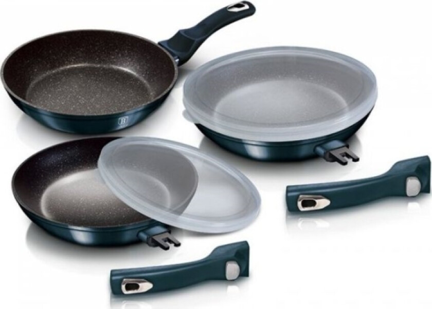 Berlinger Haus Frying Pan Set Of 3 Granite Pans Berlingerhaus Bh-7056