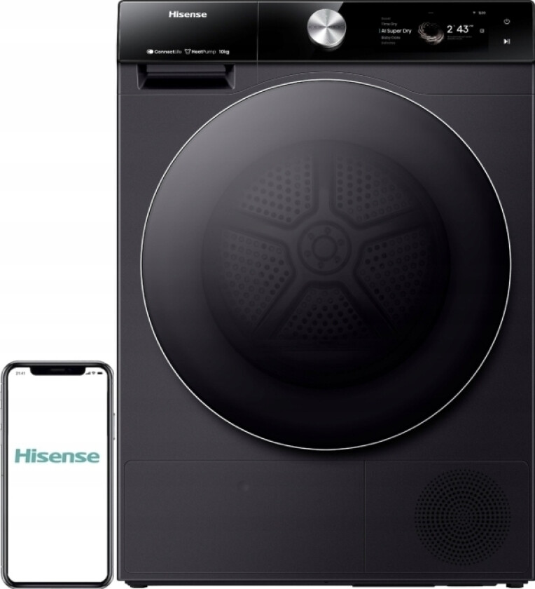 Diovykl Tørketrommel Hisense Dh7s107bb