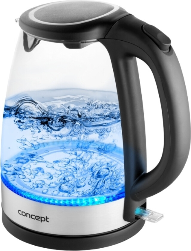 Rk4140, 1,7 L, 2200 W, Sort, Rustfritt Stål, Glass, Rustfritt Stål, Vannivåindikator, Trådløs