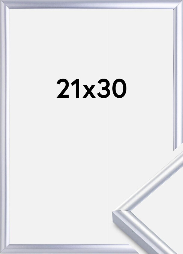 Ramme Victoria Akrylglass Sølv 21x30 Cm