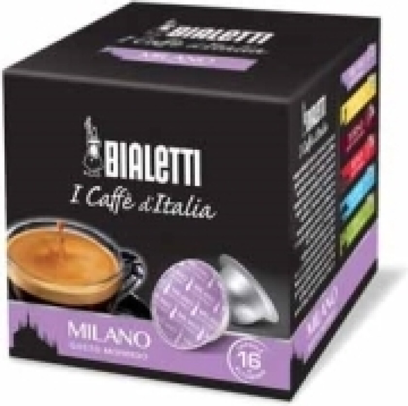 Milano, Kaffe Kapsyl, Espresso, Lysbrent, Diva, 16 Kopper, Aluminium, Lilla