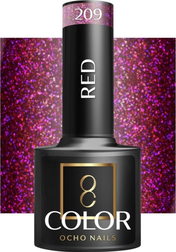 Activeshop Ocho Nails Hybrid Nail Polish Red 209 -5 G