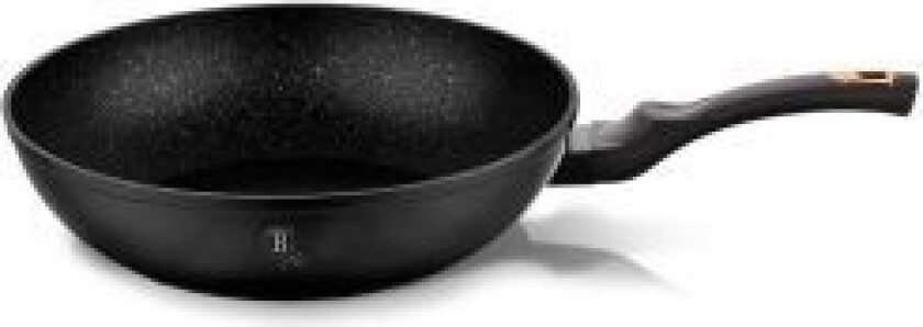 Wok Pan Granite 28Cm Berlinger Haus Black Rose Bh-1638