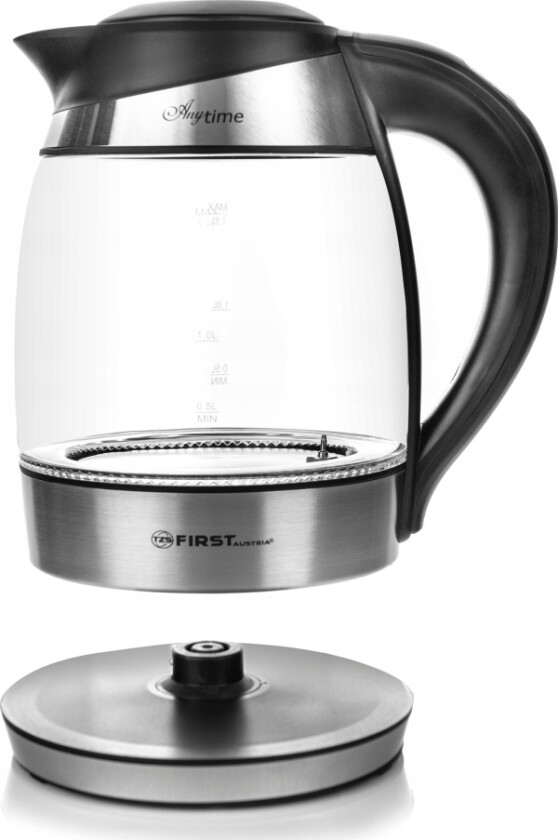 Første Østerrikske 1,8 Liters Vannkoker I Glass Med Temp.Reg. First Fa-5405-7 (Fir5405_7)