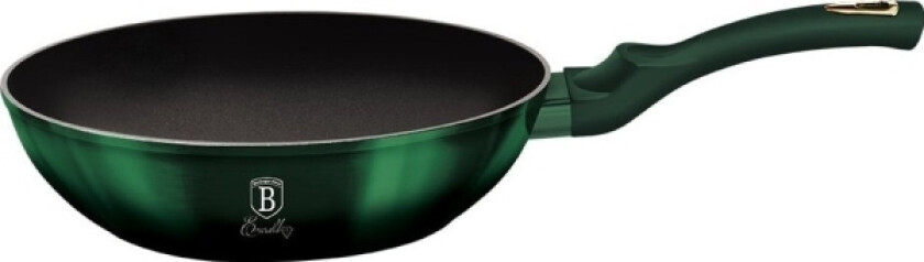 Berlinger Haus Bh/6053, Rund, Wok-/Stekepanne, Grønn, Titan, Aluminium, 3,2 L