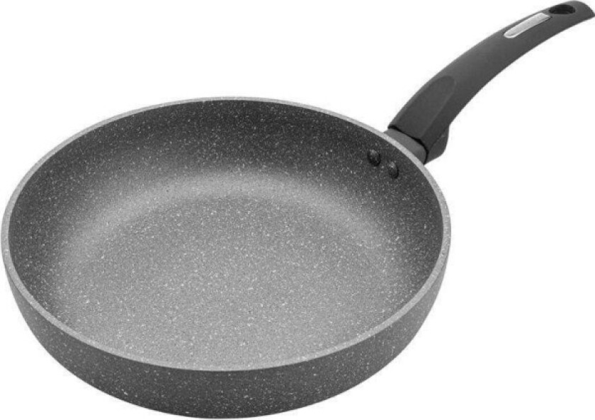 Frying Pan Lava Stone 26 Cm (Gray, 5-Layer Coating, Black Handle)