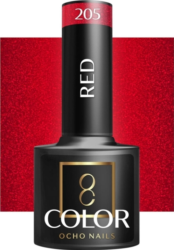 Activeshop Ocho Nails Hybrid Nail Polish Red 205 -5 G