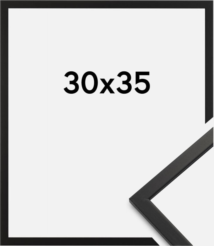 Ramme Edsbyn Akrylglass Svart 30x35 Cm