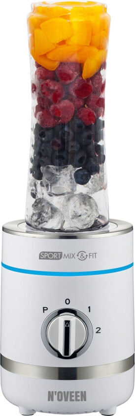 Noveen Sb1100 X-Line, Bord Juicepresse, 0,6 L, Pulsfunksjon, Isknusing, 300 W, Hvit