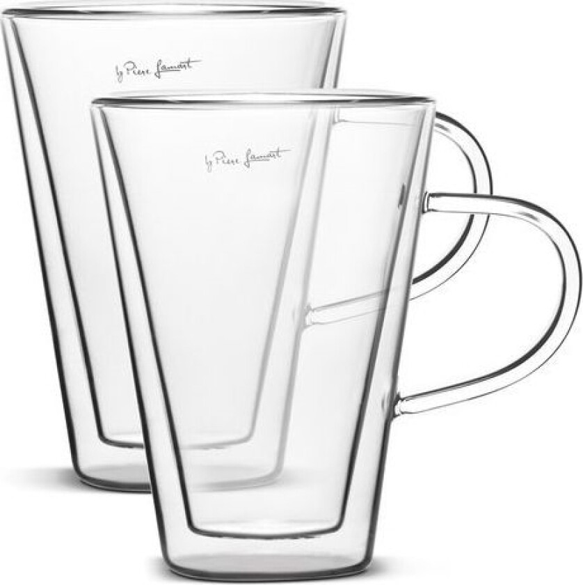 Lamart Teglass Lt 9028 300 Ml Til Te, Latte 2 Stk (Med Håndtak)