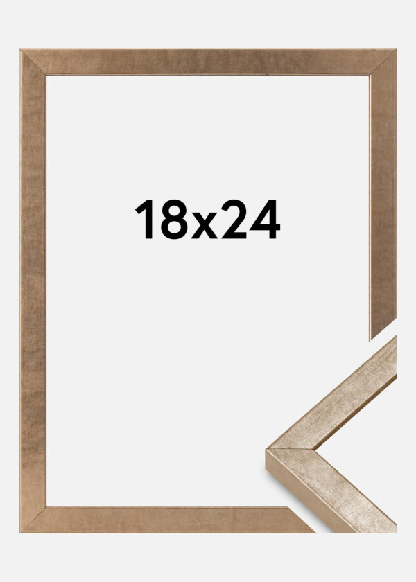 Ramme Ares Akrylglass Messing 18x24 Cm