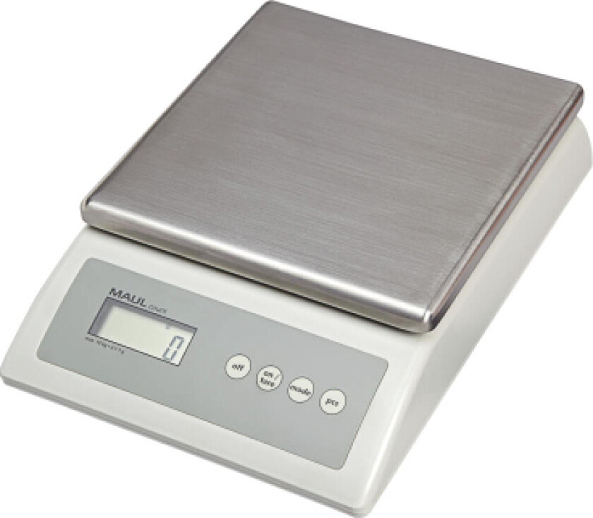 Maul 1679182, Elektronisk Kjøkkenvekt, 10 Kg, Plastikk, Rustfritt Stål, Rustfritt Stål, Benkeplate, Rektangel
