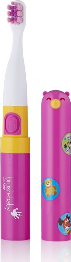 Børste-Baby Go-Kidz Elektrisk Reisetannbørste Rosa