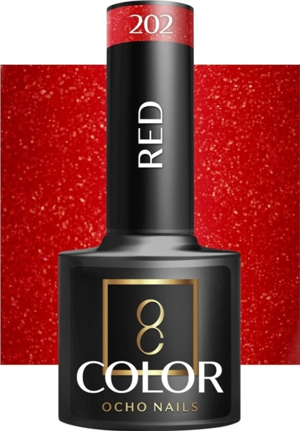 Activeshop Ocho Nails Hybrid Nail Polish Red 202 -5 G