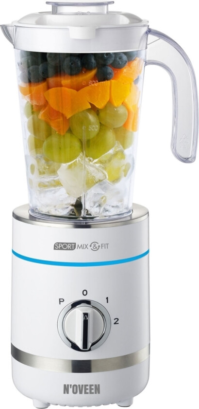 Noveen Sb2100 X-Line, Bord Juicepresse, 0,8 L, Pulsfunksjon, Isknusing, 500 W, Hvit