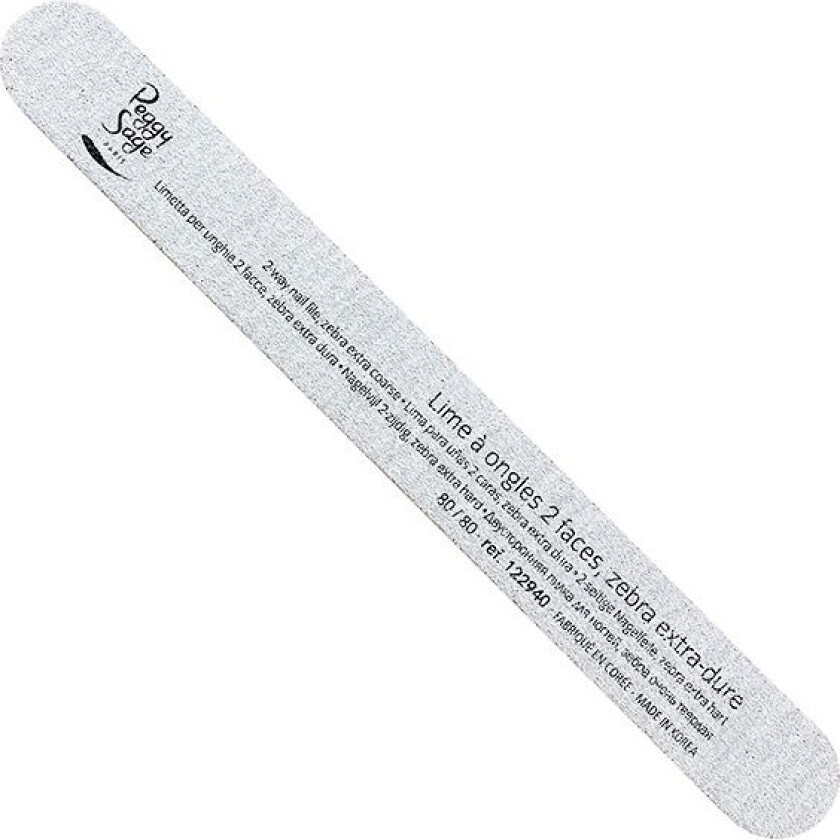Double-Sided Nail File 80/80, Zebra