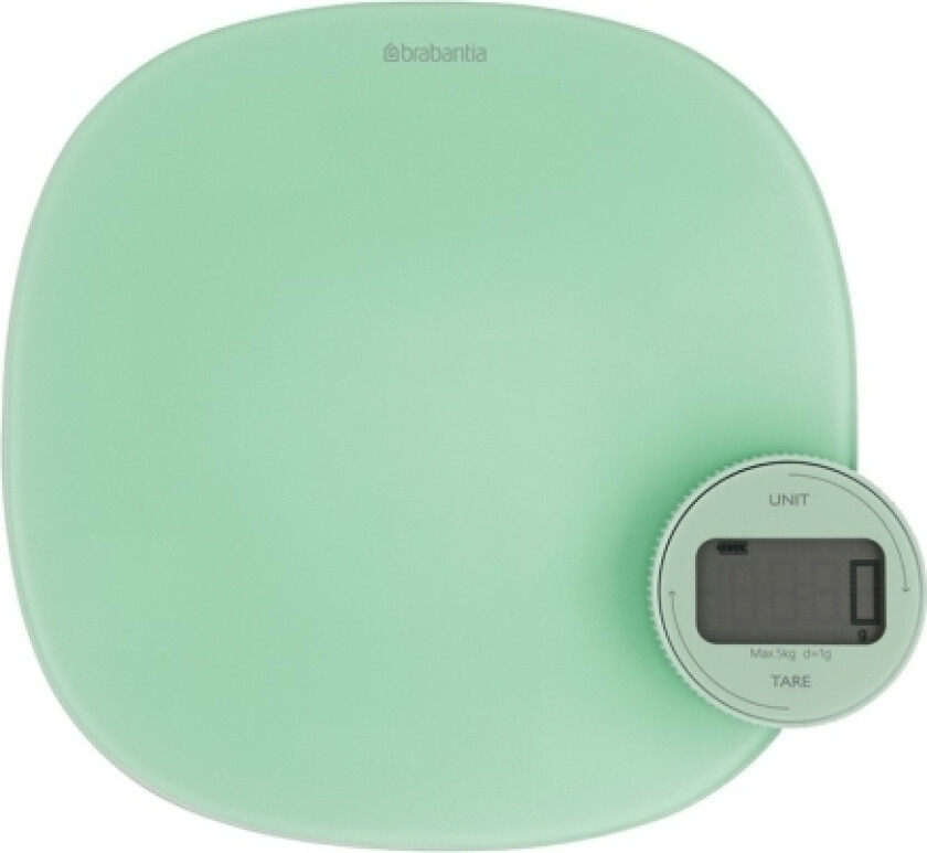 Tasty+, Elektronisk Kjøkkenvekt, 5 Kg, 1 G, Grønn, Benkeplate, Rund