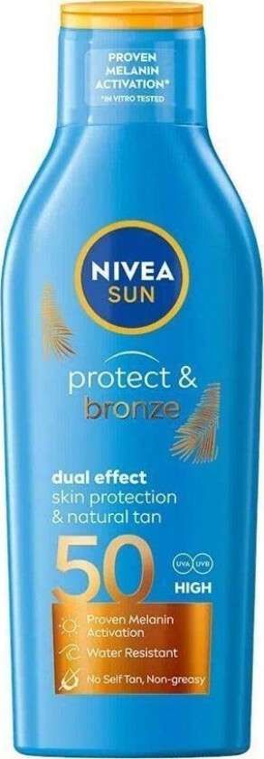 Nivea Nivea Sun Protect & Bronze Solkrem Aktiverer Naturlig Brunfarge Spf50 200Ml
