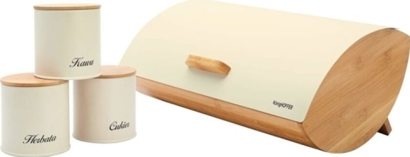 Brødboks I Bambusstål Med Beholdere (Td-8318)