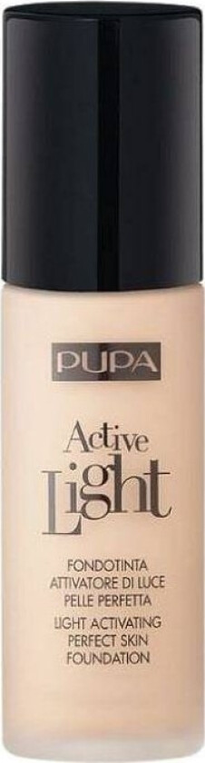 Active Light Perfect Skin Foundation Spf10 Oljefri Ansiktsfoundation 009 Light Porcelain 30Ml