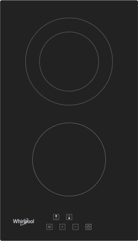Whirlpool Wrd 6030 B - Keramisk Komfyrtopp - 2 Plater - Nisje - Bredde: 27 Cm - Dybde: 49 Cm