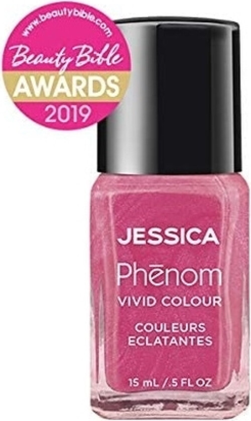 Jessica Jessica, Phenom Vivid Color, Nail Polish, Phen-020, Barbie Pink, 14 Ml For Women