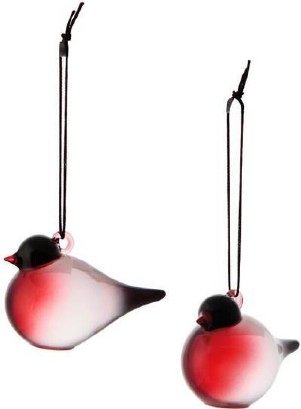 Hadeland Glassverk Dompap Juletrepynt 6 Cm 2-Pk Hadeland Glassverk