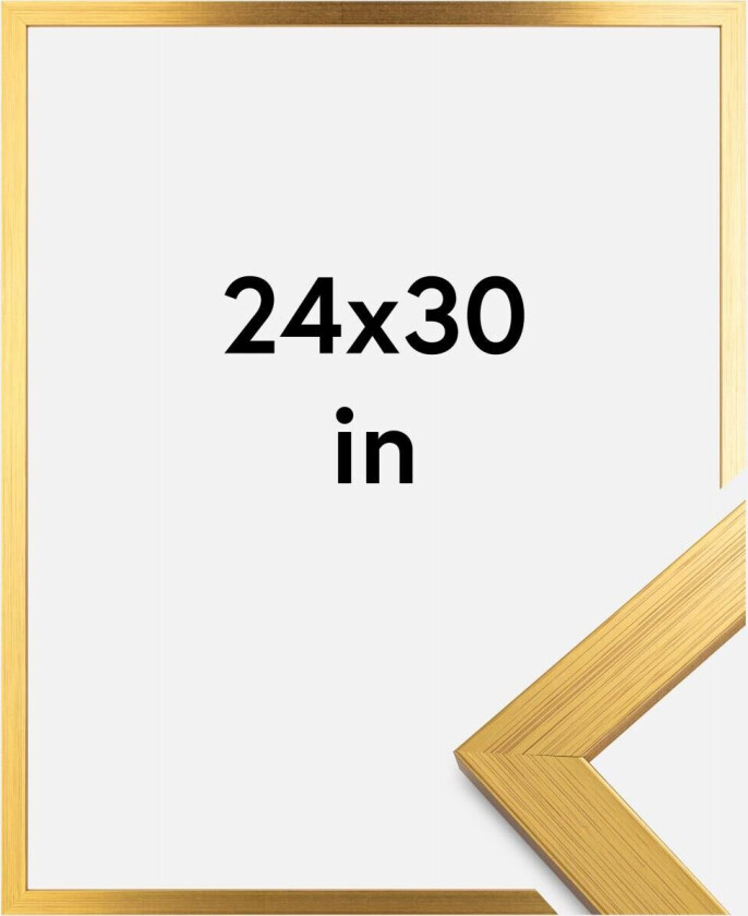 Ramme Gold Wood Akrylglass 24x30 Inches (60,96x76,2 Cm)