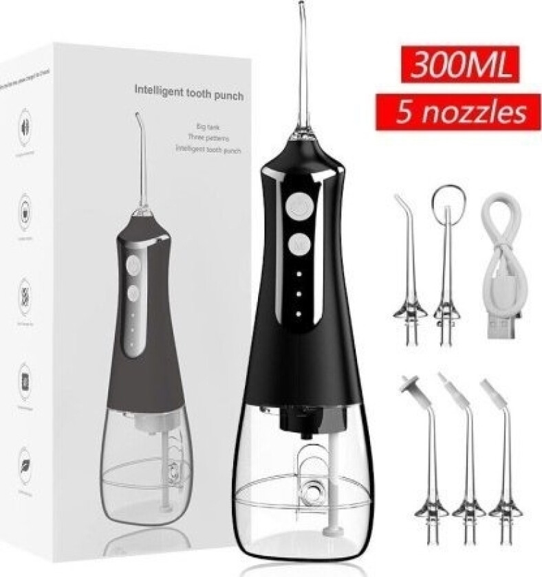 Extralink Beauty Intelligent Water Flosser L10 Black | Water Flosser | 2000Mah, Ipx6
