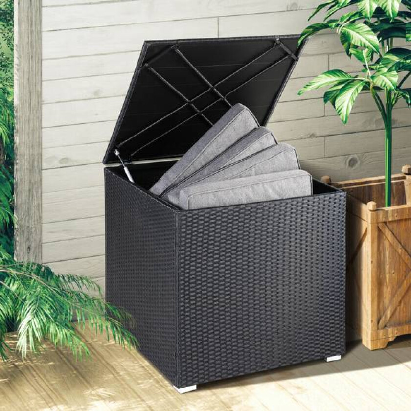 Polyrotting putekasse 75x75x70cm - sort