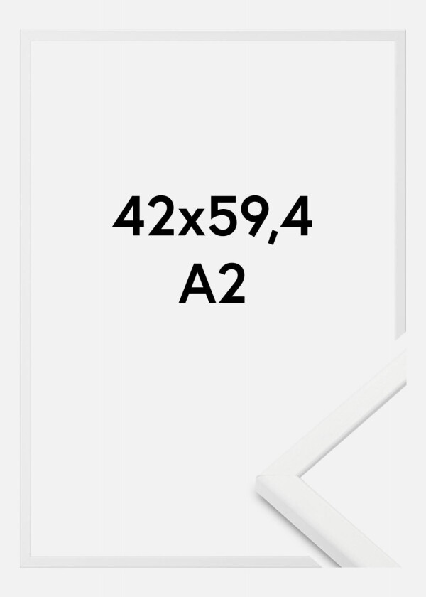 Ramme Kaspar Akrylglass Hvit 42x59,4 Cm (A2)