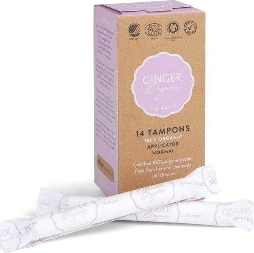 _Tamponger Vanlige Økologiske Tamponger Med Applikator 14 Stk.