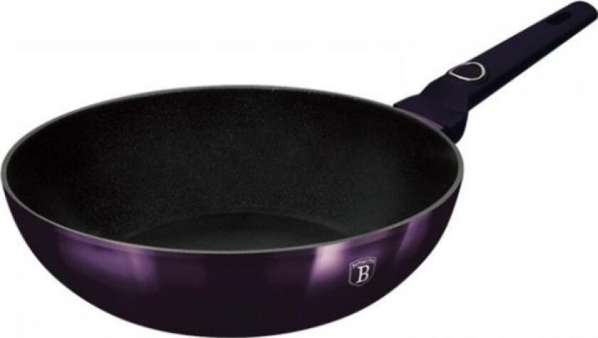 Frying Pan Berlinger Haus Titanium Wok Berlinger Haus 28Cm Bh-6633 Purple