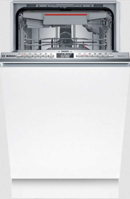 Serie 4 Spv4emx24e, Helt Integrerad, Slimline (45 Cm), Rostfritt Stål, Knappar, 1,75 M, 1,65 M