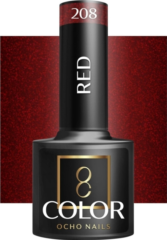 Activeshop Ocho Nails Hybrid Nail Polish Red 208 -5 G