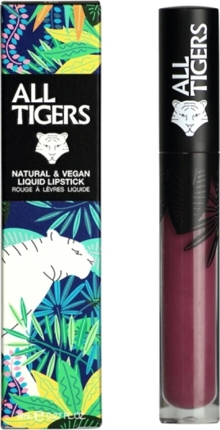 All Tigers Natural &Amp Vegan Liquid Lipstick 980 Feel The Power 8Ml