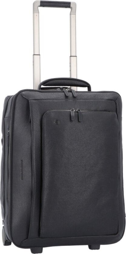 , Bagmotic, Leather, Cabin Trolley, Black, Bv2960b3bm/N, With Double Computer And Ipad Air/Air 2 Compartment For Men