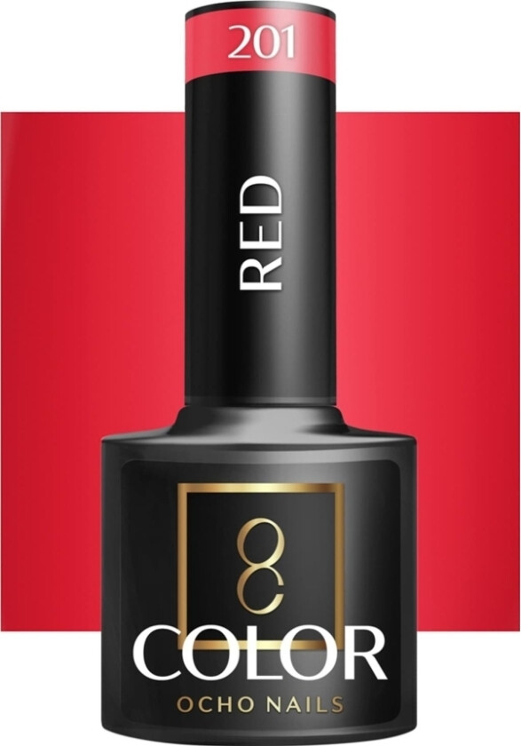 Activeshop Ocho Nails Hybrid Nail Polish Red 201 -5 G