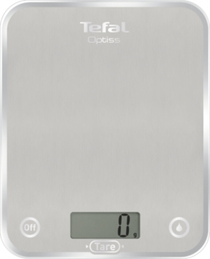 Bc5004v2, Elektronisk Kjøkkenvekt, 5 Kg, 1 G, Sølv, Herdet Glass, Rektangel