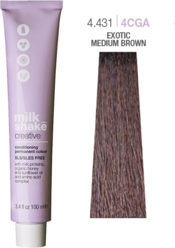 Permanent Maling Milk Shake Creative 4.4314Cga, Medium Exotic Chestnut, 100Ml