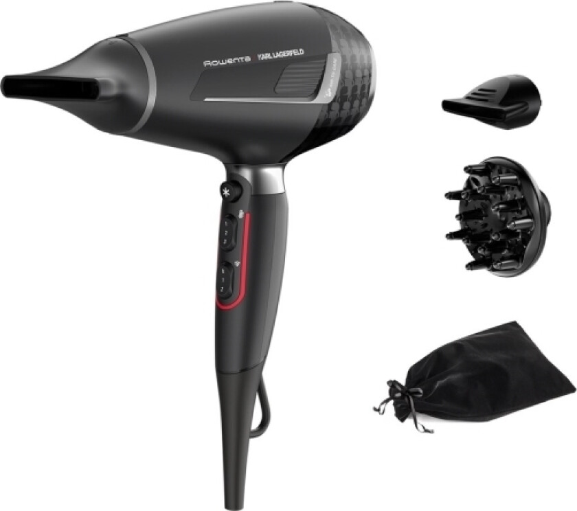 K/Pro Stylist Cv888l Hårtørrer 2200 W Sort, Krom