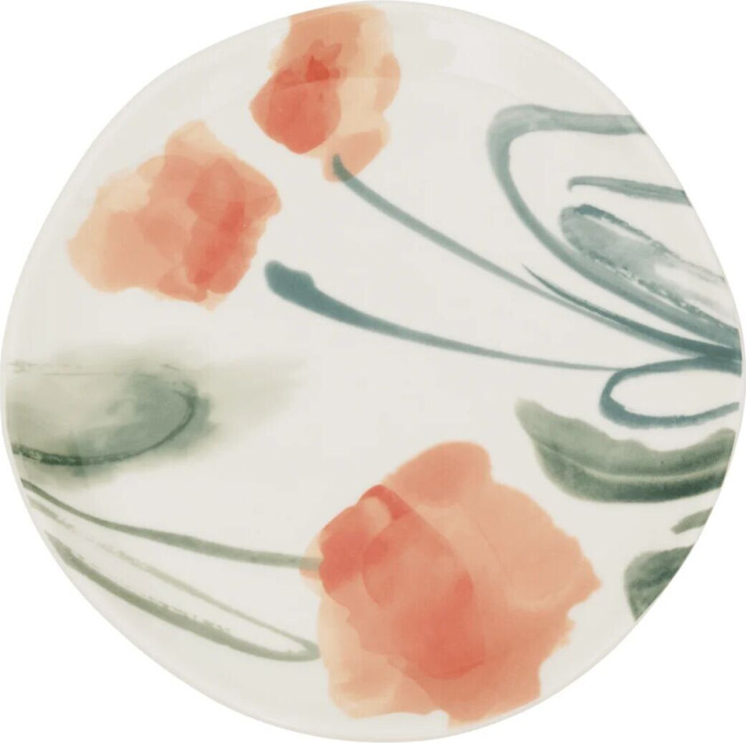 Good Morning tallerken 17 cm hvit Multi