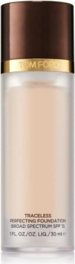 Tom Ford Tom Ford, Traceless Perfecting , Liquid Foundation, 0.5, Porcelain, Spf 15, 30 Ml For Women