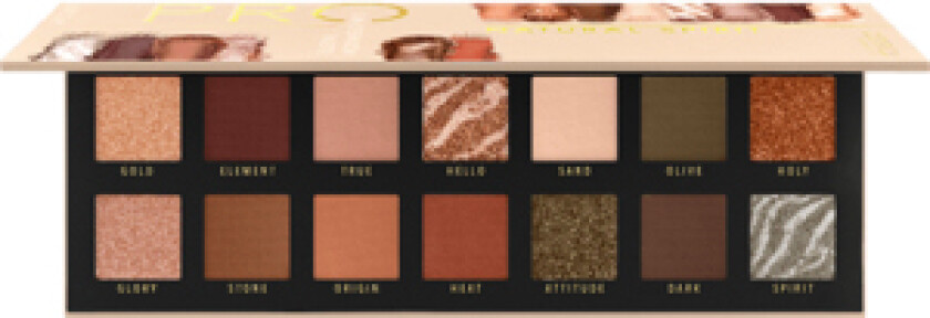 Pro Natural Spirit Slim Eyeshadow Palette Paleta Øyenskygge 010 Neutral Elements 10.6G