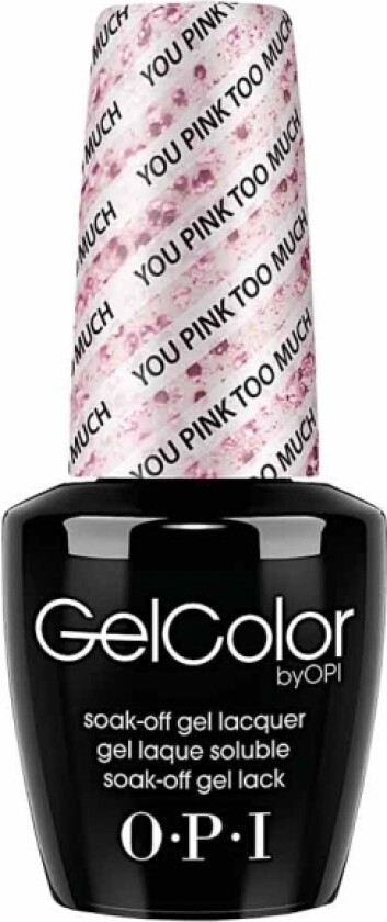 Opi Opi, Gel Color, Semi-Permanent Nail Polish, Gc G40, You Pink Too Much, 15 Ml For Women