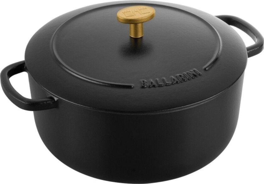 Ballarini Bellamonte Rund Støpejernsgryte - 3 Ltr, Sort